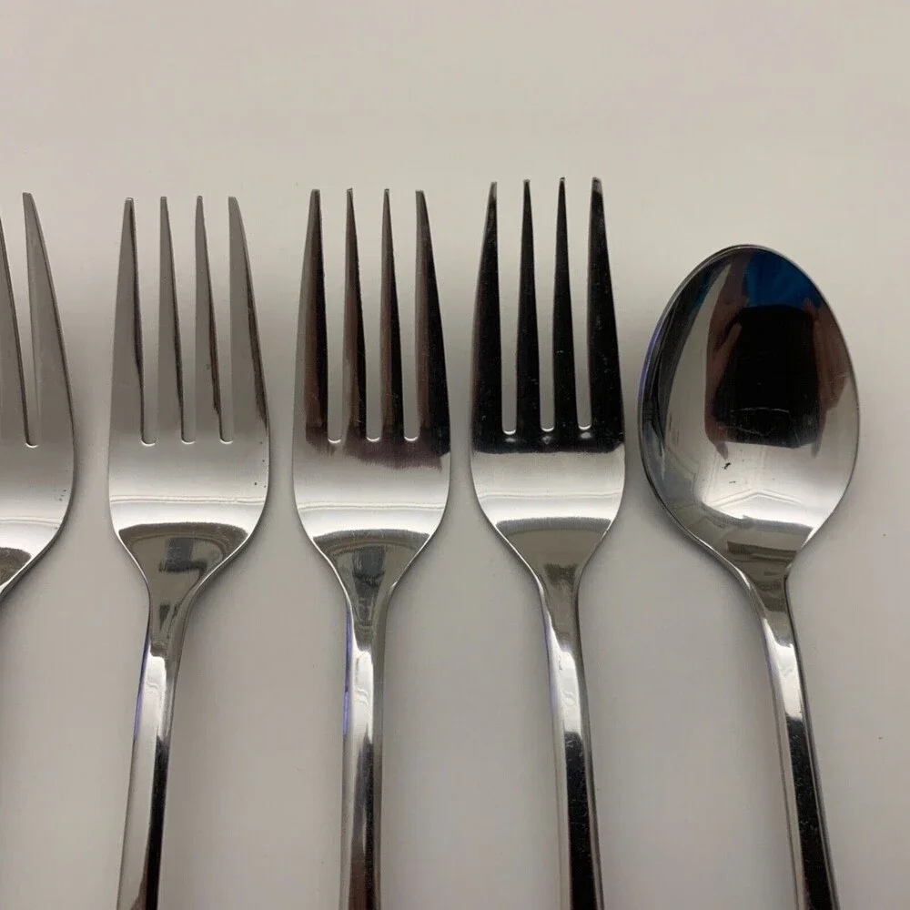 Select Stainless‎ Steel Forks Spoon Flatware Lot of 8